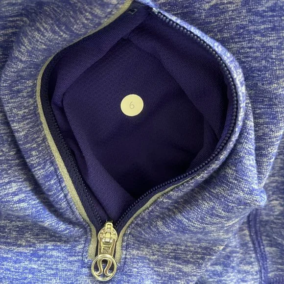 Lululemon Star Runner Pullover Pigment Blue size 6 rare